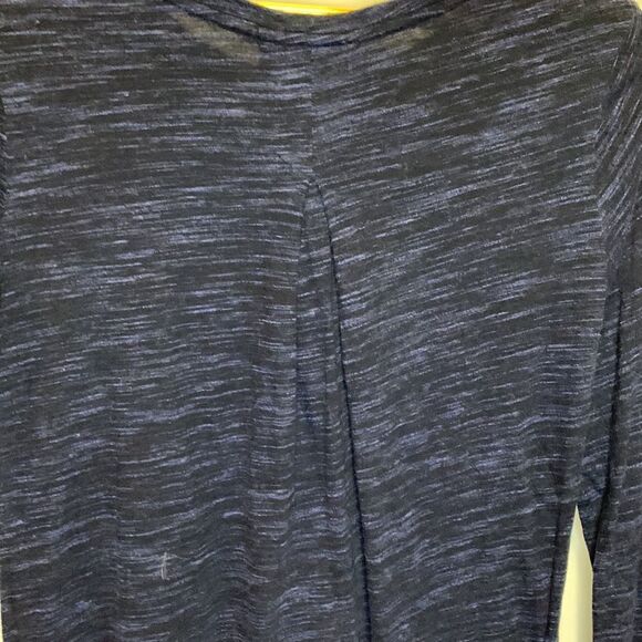 Athleta Blue Space Dyed Long Sleeve Scoop Neck Athletic Tunic Top Size S-Tall - Picture 6 of 10